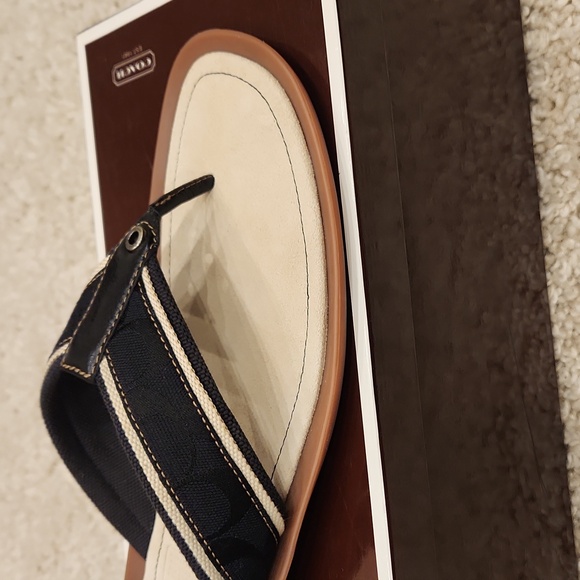 Men's COACH Morrison Signature Flip Flops size 11 - Picture 4 of 13